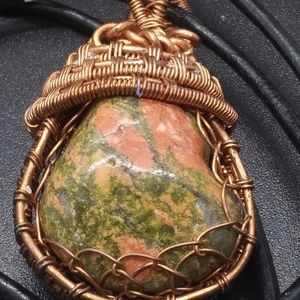 New, hand crafted wirewrap gemstone pendant